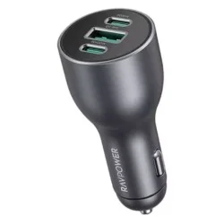 Ravpower Car Charger Pd100w 3 Port Usb - Black